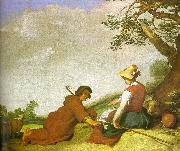 Abraham Bloemart Shepherd and Shepherdess painting